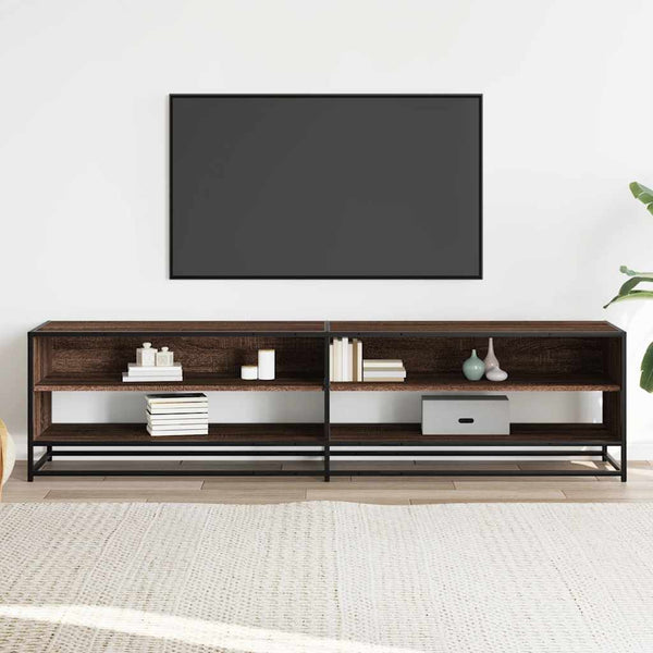 vidaXL TV Cabinet Brown Oak Look 180.5x40x46 cm Engineered Wood