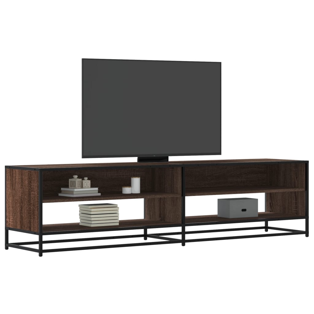 vidaXL TV Cabinet Brown Oak Look 180.5x40x46 cm Engineered Wood