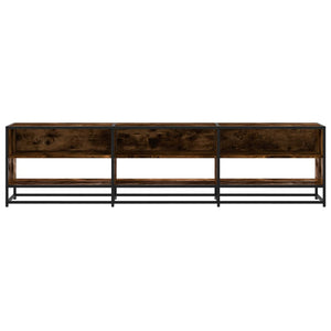 vidaXL TV Cabinet Smoked Oak 180x40x46 cm Engineered Wood