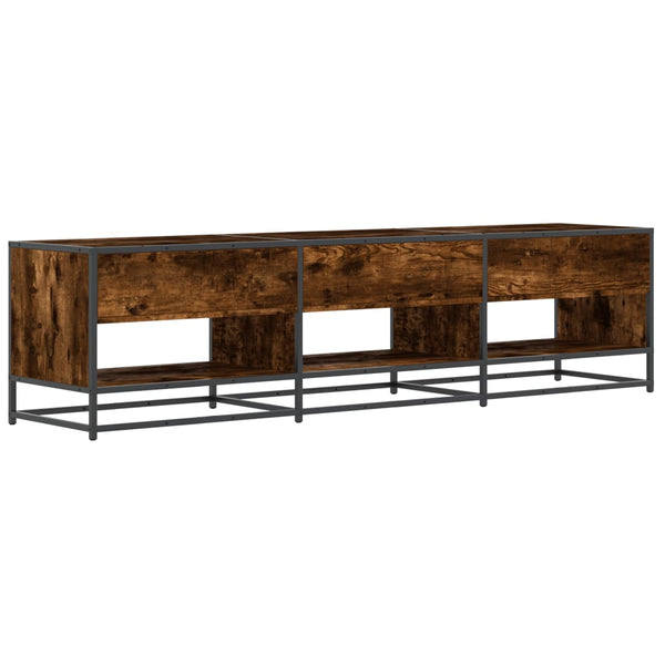 vidaXL TV Cabinet Smoked Oak 180x40x46 cm Engineered Wood