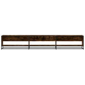 vidaXL TV Cabinet Smoked Oak 270x40x46 cm Engineered Wood