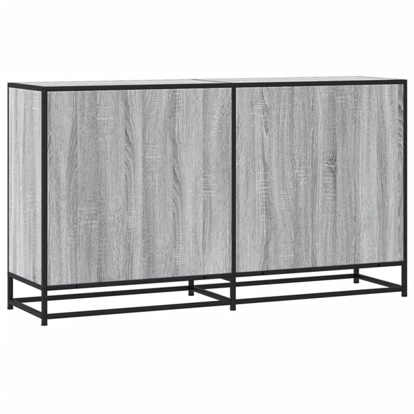 vidaXL Sideboard Grey Sonoma 134x35x76 cm Engineered Wood
