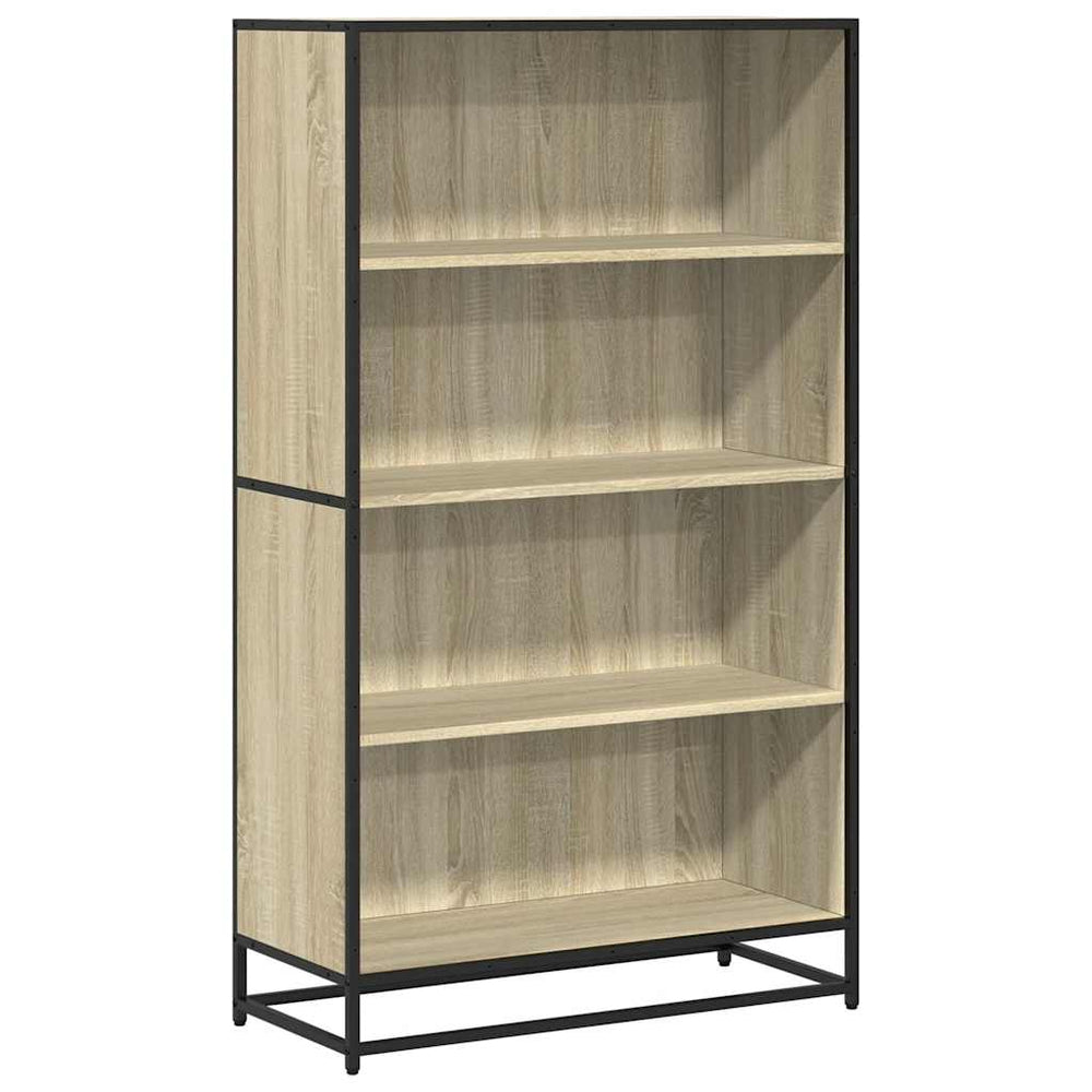 vidaXL Bookcase Sonoma Oak 80.5x35x139 cm Engineered Wood