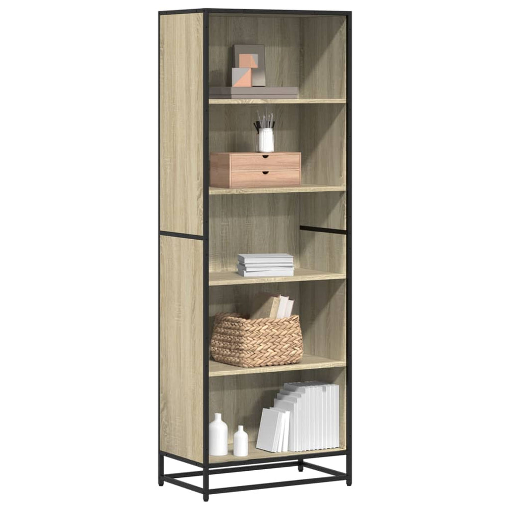 vidaXL Bookshelf Sonoma Oak 60x35x170.5 cm Engineered Wood