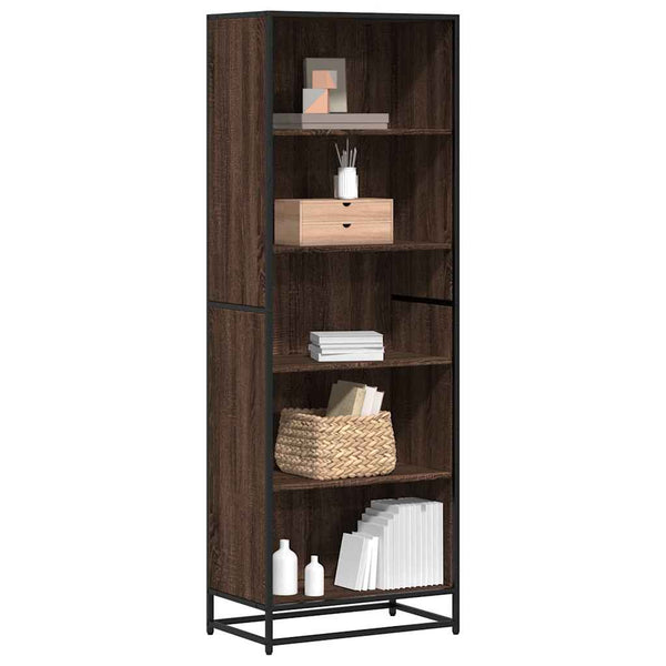 vidaXL Bookshelf Brown Oak Look 60x35x170.5 cm Engineered Wood