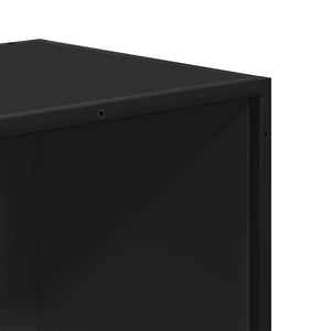 vidaXL Bookcase Black 80.5x35x170.5 cm Engineered Wood