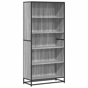 vidaXL Sonoma Grey Bookcase 80.5x35x170.5 cm Engineered Wood