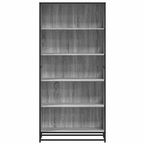 vidaXL Sonoma Grey Bookcase 80.5x35x170.5 cm Engineered Wood