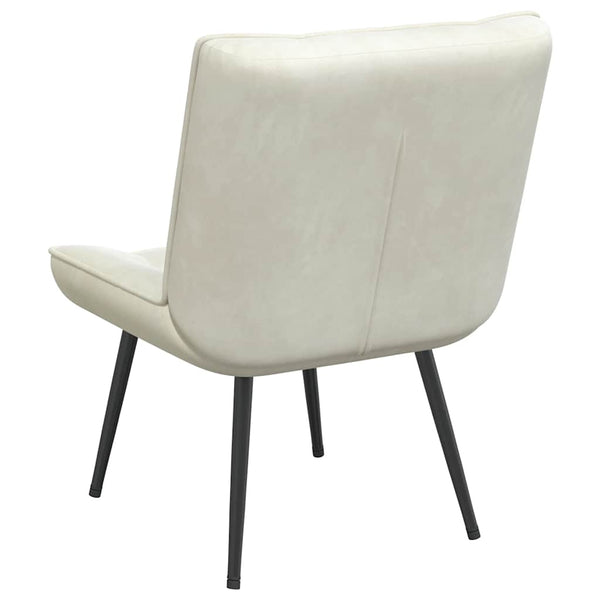 vidaXL Recliner Cream 64x74x84 cm Velvet