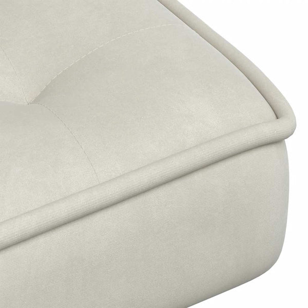 vidaXL Recliner Cream 64x74x84 cm Velvet