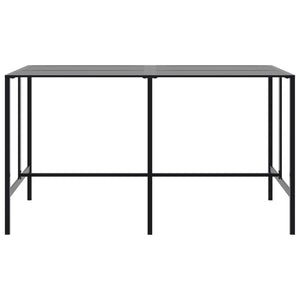 vidaXL Bar Table Black 200x100x110 cm Powder-Coated Steel