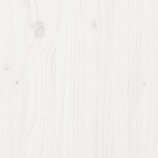 vidaXL Solid Wood Bed with Drawers White 200x200 cm Pine