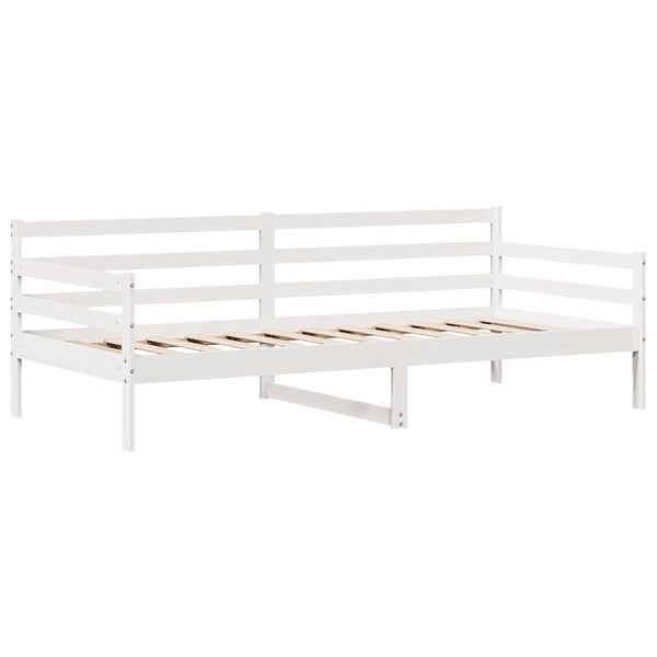 vidaXL Day Bed with Drawers White 90x190 cm Pine Wood