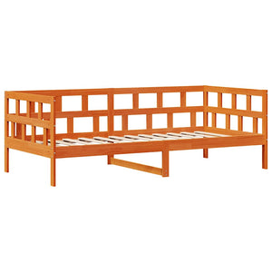 vidaXL Day Bed with Drawers Waxed Brown 80x200 cm Solid Pine Wood