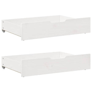 vidaXL Extendable Daybed with Drawers without Mattress White 80x200cm