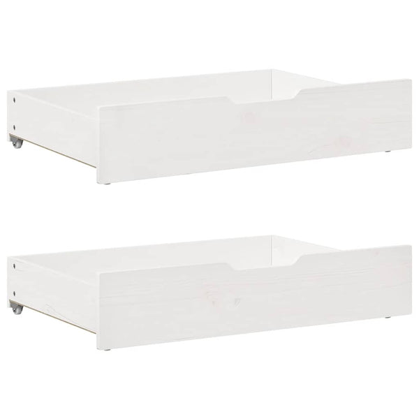 vidaXL Extendable Daybed with Drawers without Mattress White 80x200cm