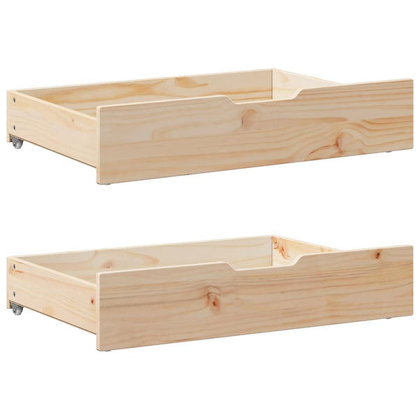 vidaXL Extendable Day Bed with Drawers without Mattress 90x200 cm