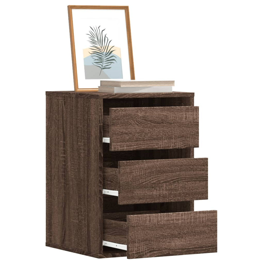 Kommode Braun Eichenoptik 40x41x58 cm