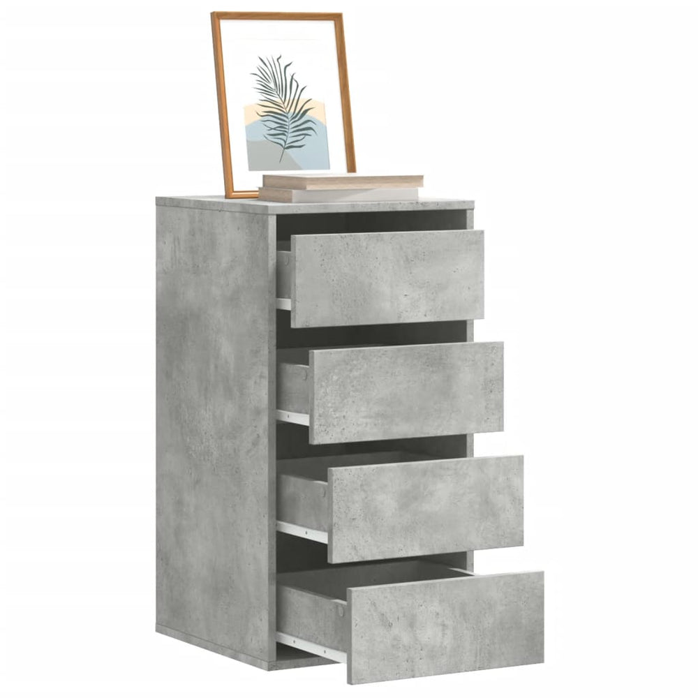 Kommode Betongrau 40x41x76 cm