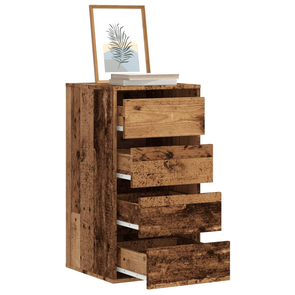vidaXL Chest of Drawers Reclaimed Wood Look 40x41x76 cm Engineered Wood