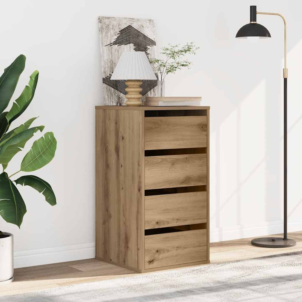 vidaXL Chest of Drawers Artisan Oak 40x41x76 cm Engineered Wood