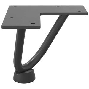 vidaXL Hairpin Legs for Coffee Table 4 pcs. Anthracite 10 cm Solid Steel