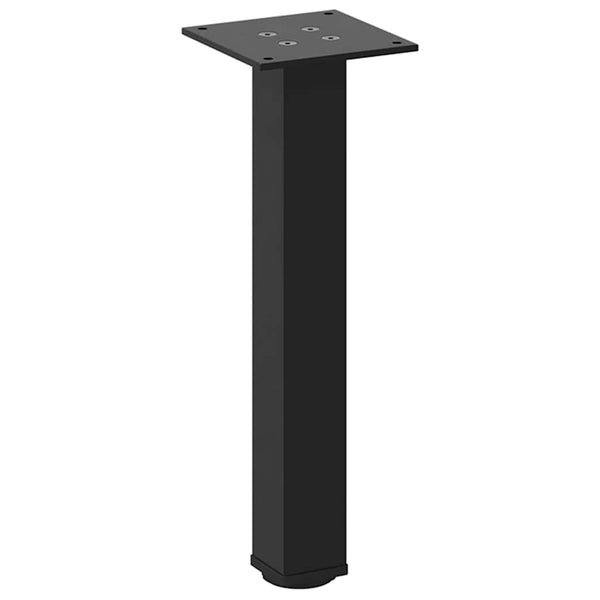 vidaXL Coffee Table Legs 4 pcs Black 42-44 cm Steel