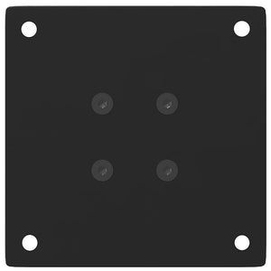 vidaXL Coffee Table Legs 4 pcs Black 42-44 cm Steel