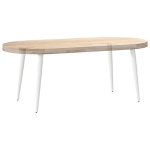 vidaXL Coffee Table Legs Conical Shape 4 pcs. White 30-31 cm Steel