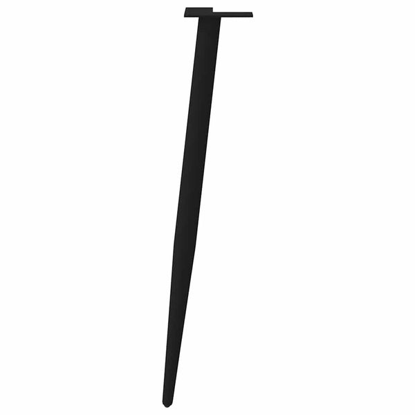 vidaXL Console Table Legs Conical Shape 4 pcs Black 72-73 cm Steel