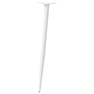 vidaXL Console Table Legs Conical Shape 4 pcs White 72-73 cm Steel