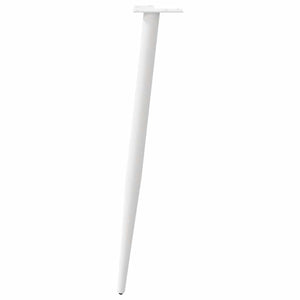vidaXL Console Table Legs Conical Shape 4 pcs White 72-73 cm Steel