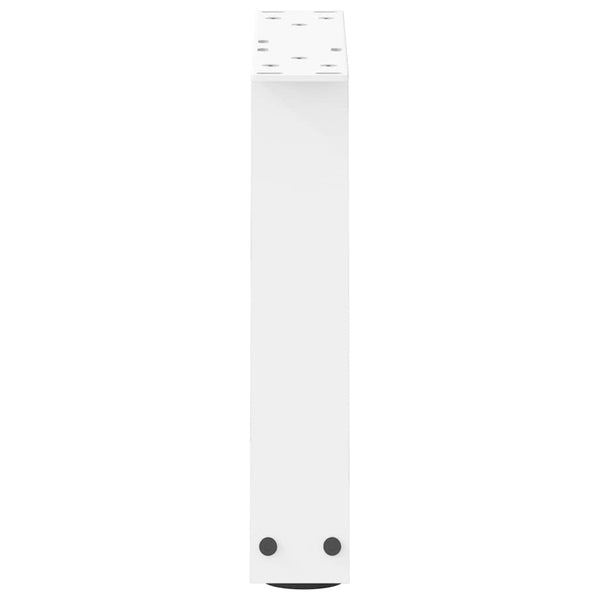 vidaXL Coffee Table Legs V-Shape 2 Pcs White 30x(30-31.3) cm Steel