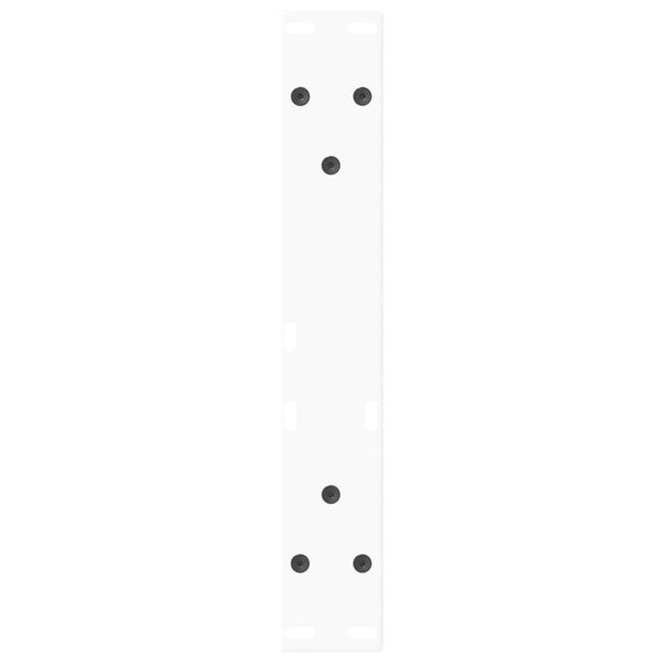 vidaXL Coffee Table Legs V-Shape 2 Pcs White 30x(30-31.3) cm Steel