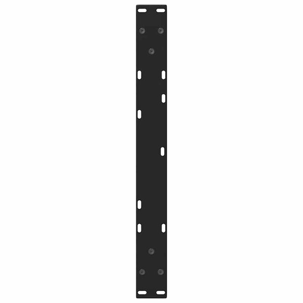 vidaXL Coffee Table Legs V-Shape 2 Pcs Black 70x(30-31.3) cm Steel