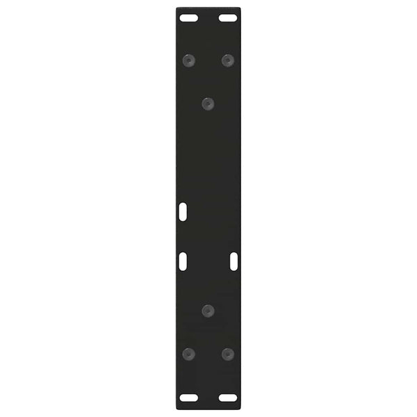 vidaXL Coffee Table Legs V-Shape 2 Pcs Black 28x(42-43.3) cm Steel