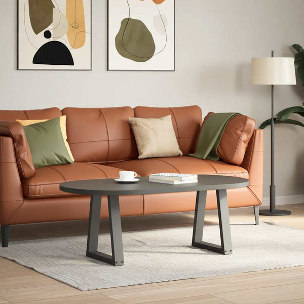 vidaXL Coffee Table Legs V-Shape 2 Pcs Anthracite 38x(42-43.3) cm Steel
