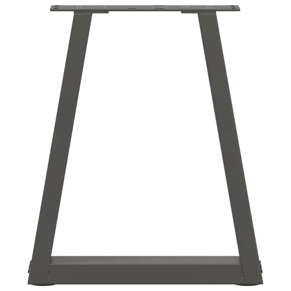 vidaXL Coffee Table Legs V-Shape 2 Pcs Anthracite 38x(42-43.3) cm Steel