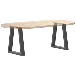 vidaXL Coffee Table Legs V-Shape 2 Pcs Anthracite 38x(42-43.3) cm Steel