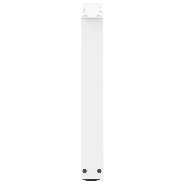 vidaXL Coffee Table Legs V-Shape 2 Pcs White 60x(42-43.3) cm Steel