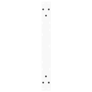 vidaXL Coffee Table Legs V-Shape 2 Pcs White 60x(42-43.3) cm Steel