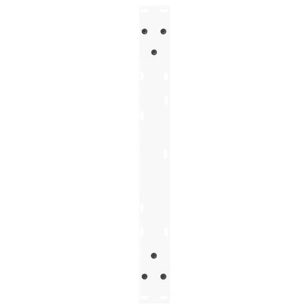 vidaXL Coffee Table Legs V-Shape 2 Pcs White 60x(42-43.3) cm Steel
