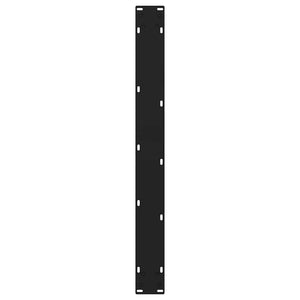vidaXL Dining Table Legs V-Shape 3 pcs Black 70x(72-73.3) cm Steel