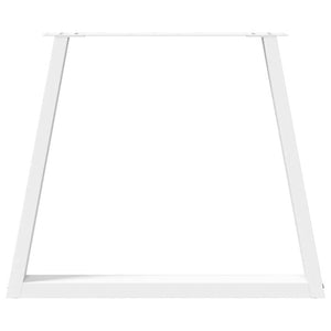 vidaXL Dining Table Legs V-Shape 3 pcs White 80x(72-73.3) cm Steel