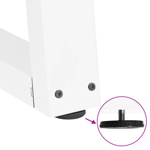 vidaXL Dining Table Legs V-Shape 3 pcs White 80x(72-73.3) cm Steel