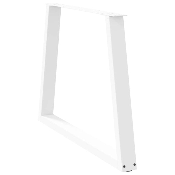 vidaXL Dining Table Legs V-Shape 3 pcs White 100x(72-73.3) cm Steel