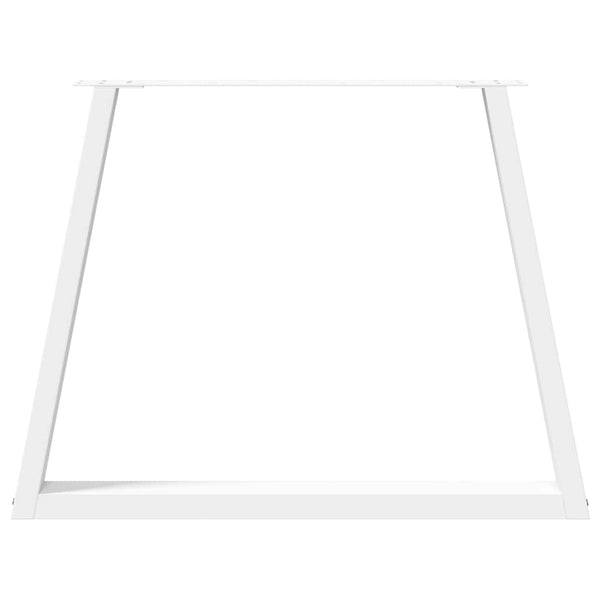 vidaXL Dining Table Legs V-Shape 3 pcs White 100x(72-73.3) cm Steel