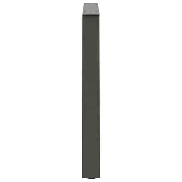 vidaXL Dining Table Legs V-Shape 3 pcs Anthracite 100x(72-73.3) cm Steel