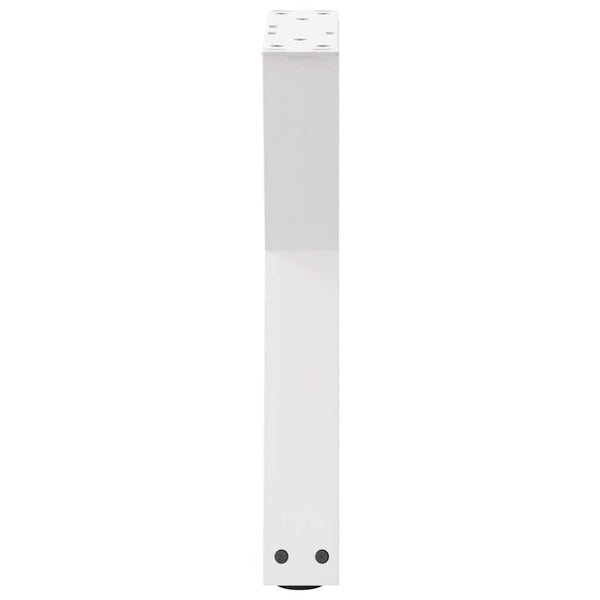 vidaXL Coffee Table Legs 2 pcs White 38x(42-43.3) cm Steel
