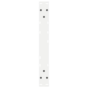 vidaXL Coffee Table Legs 2 pcs White 50x(42-43.3) cm Steel